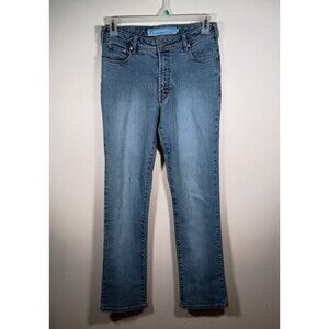 Azzure Womens Light Wash Straight Leg Jeans Size 31